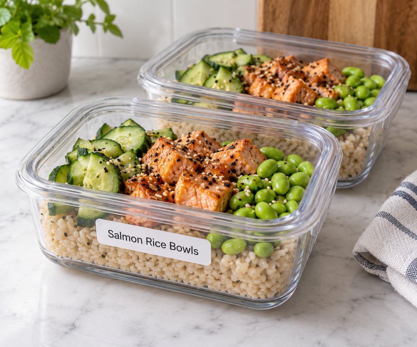 Salmon Rice Bowls