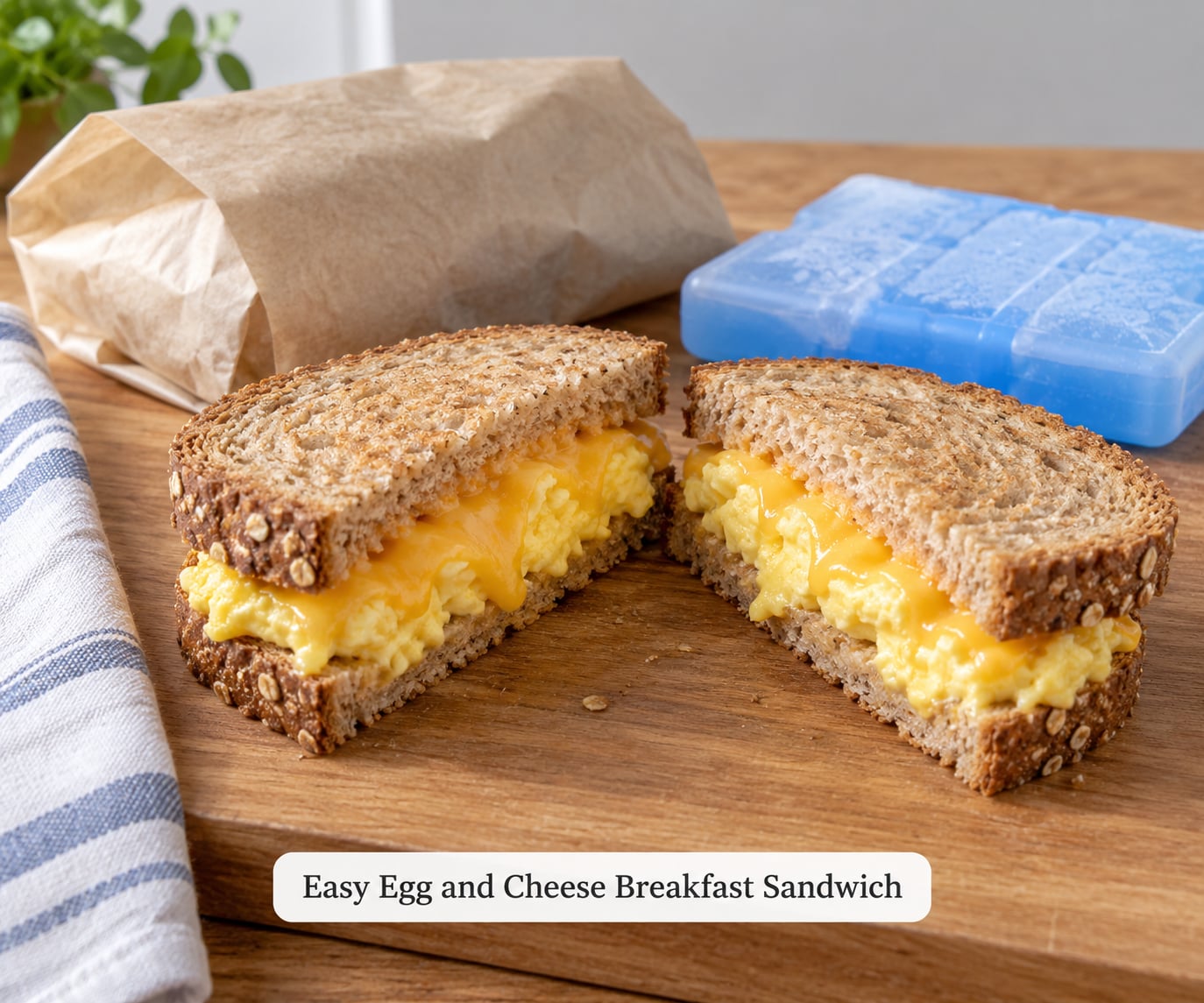 Easy Egg and Cheese Breakfast Sandwich