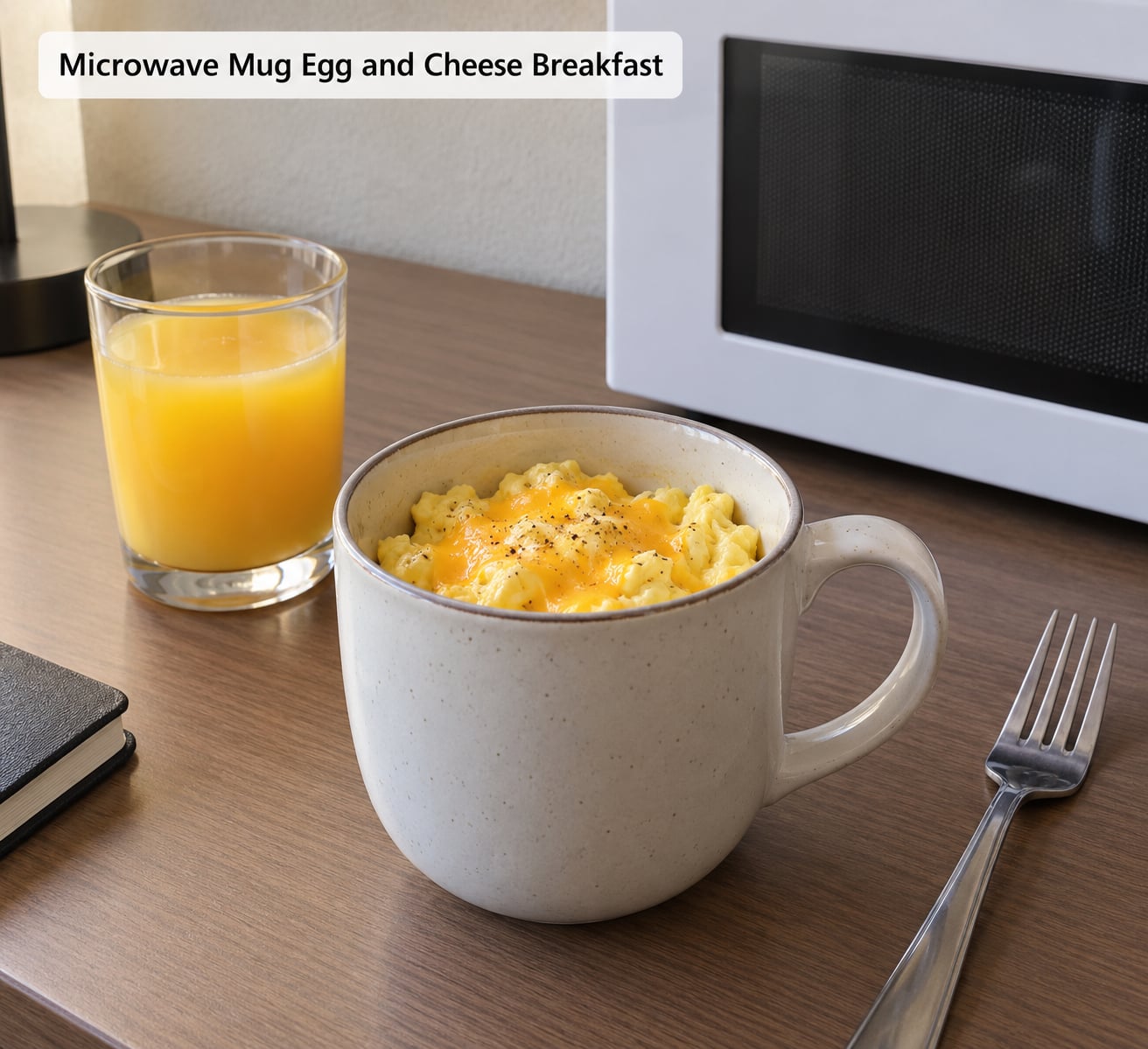 Microwave Mug Egg and Cheese Breakfast