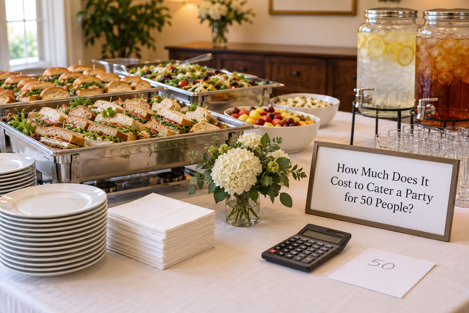 How Much Does It Cost to Cater a Party for 50 People?