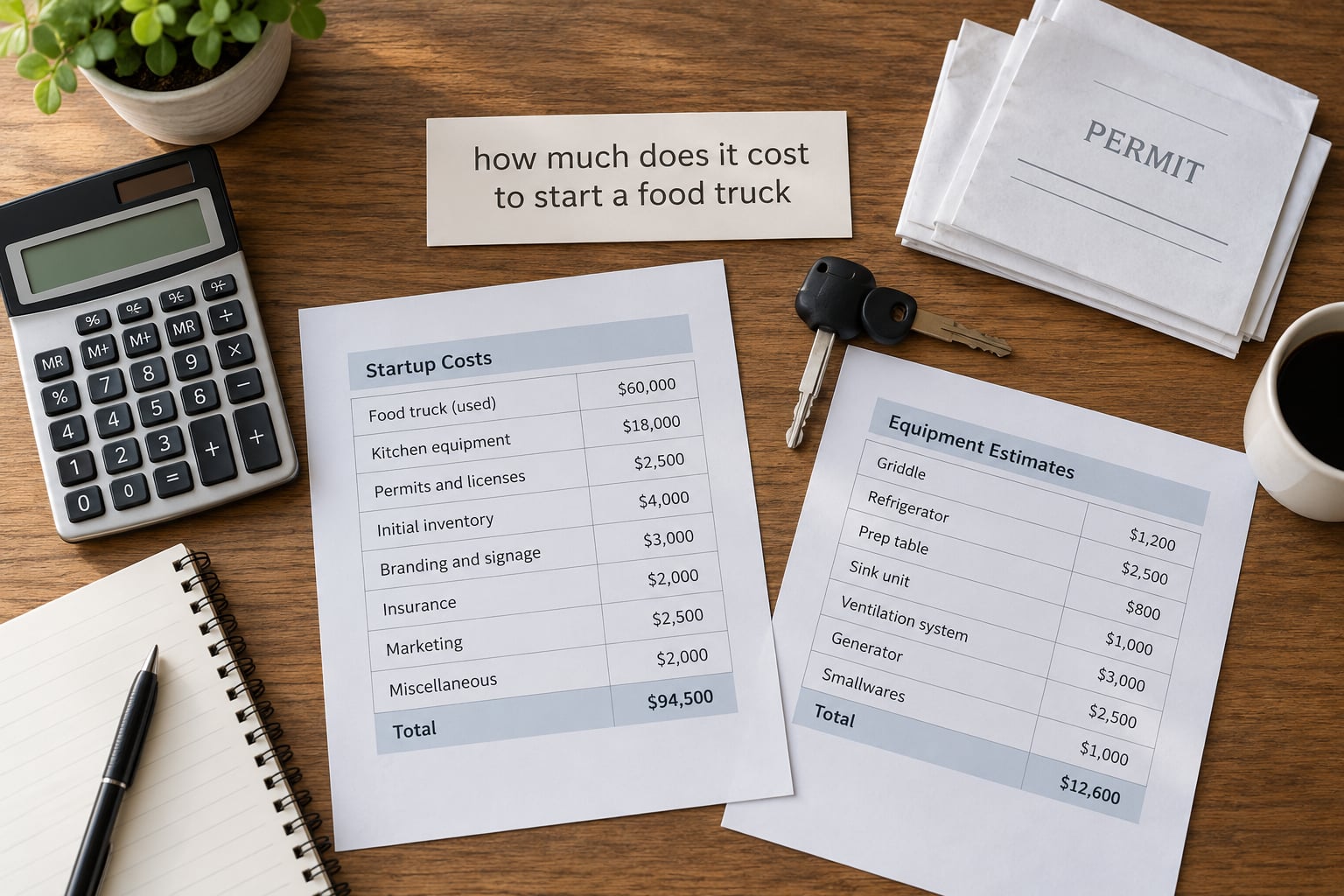 how much does it cost to start a food truck