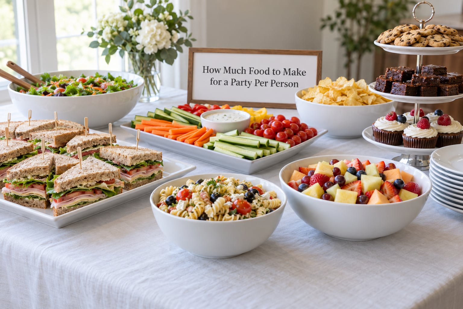 How Much Food to Make for a Party Per Person