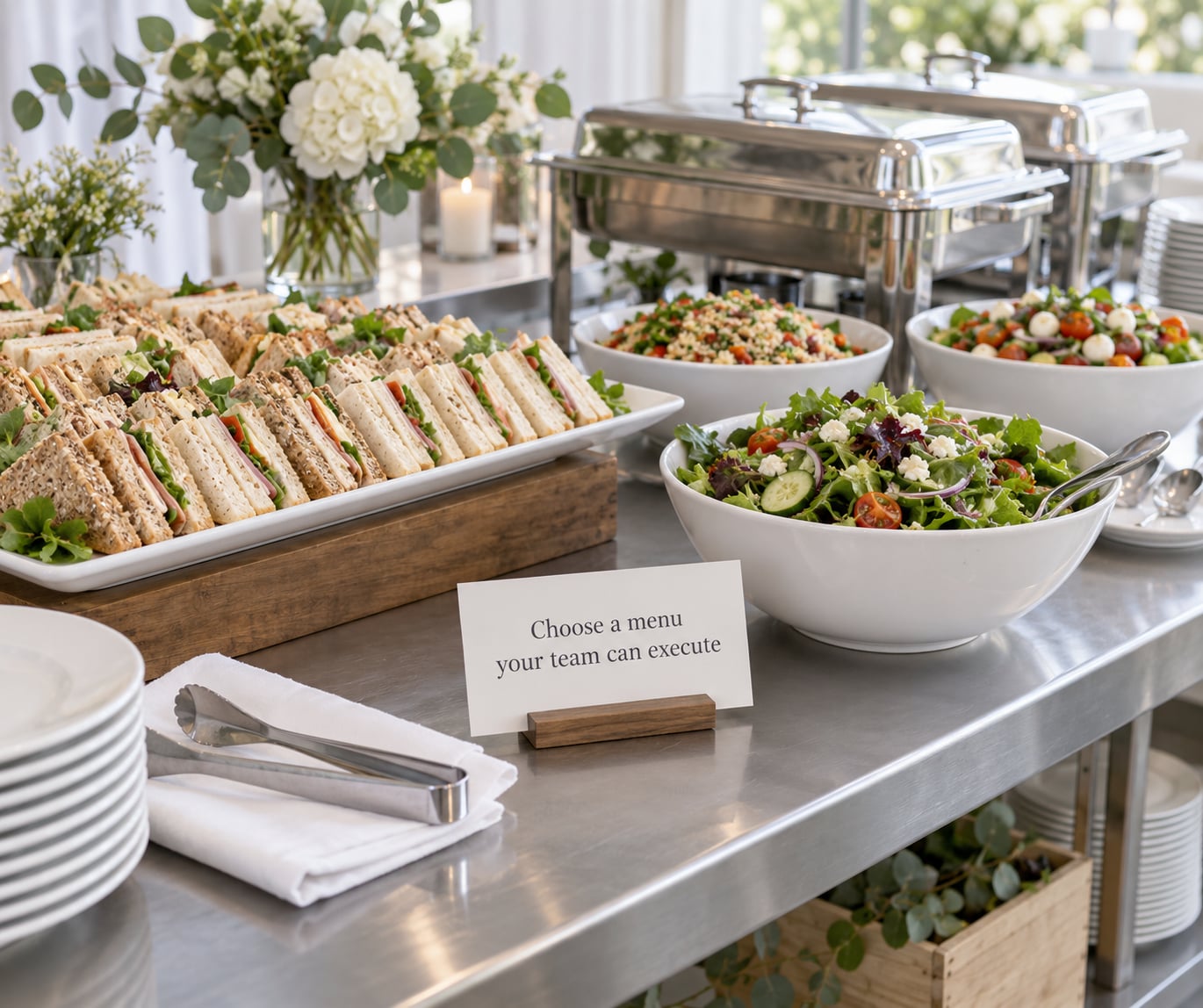 Choose a menu your team can execute