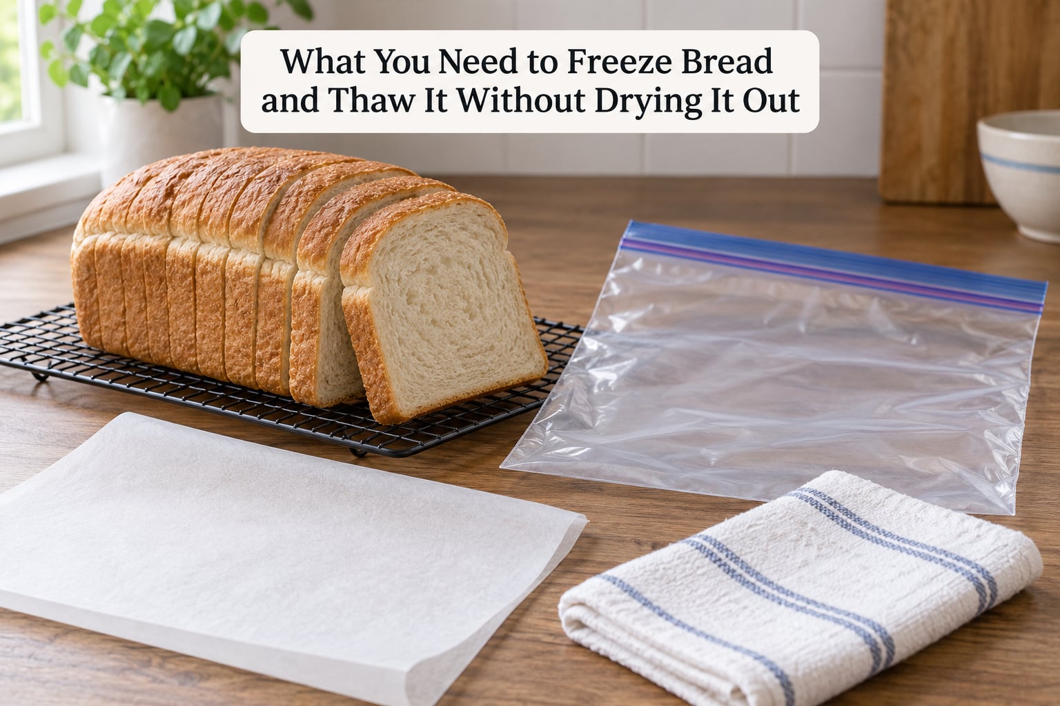 What You Need to Freeze Bread and Thaw It Without Drying It Out