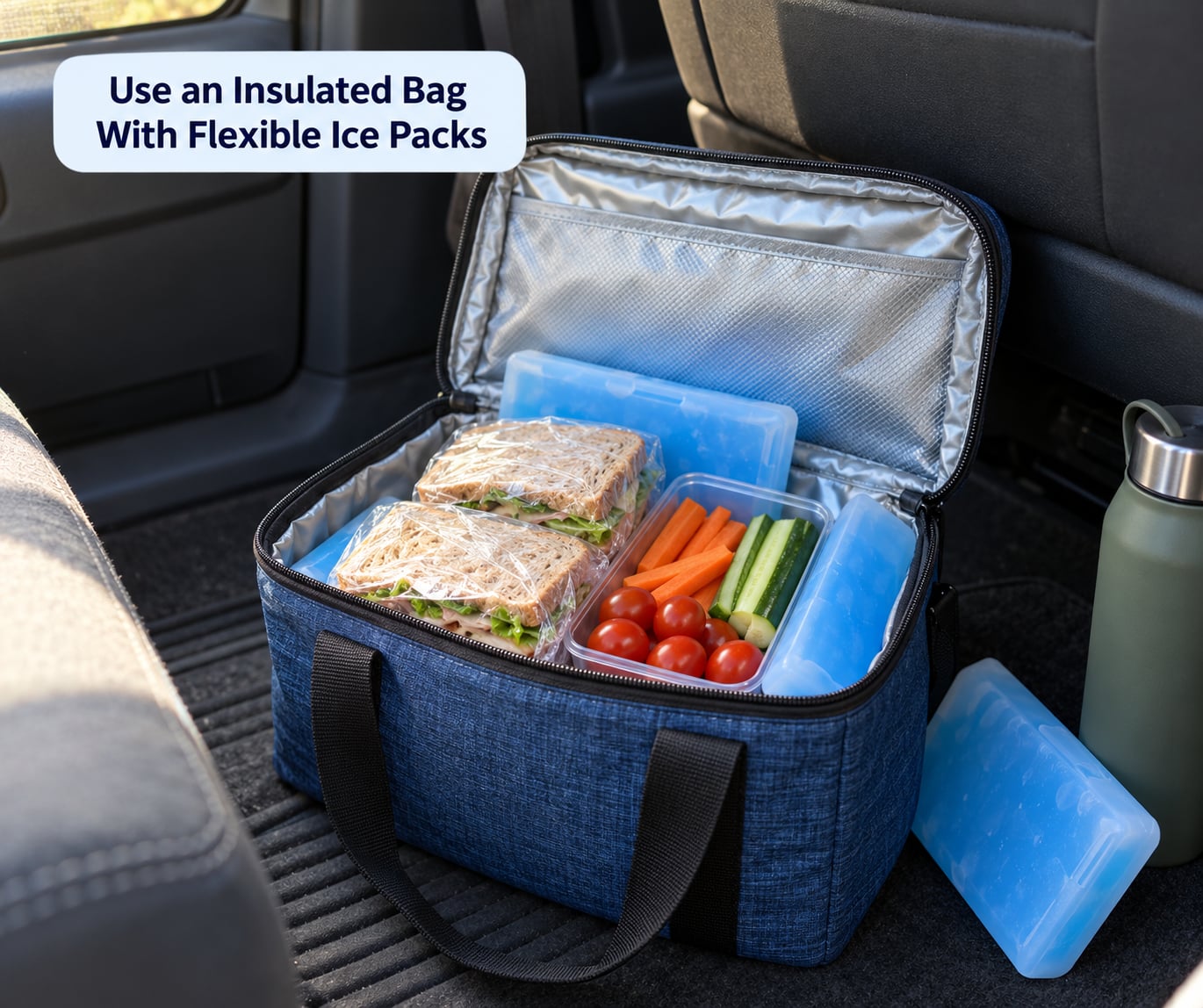 Use an Insulated Bag With Flexible Ice Packs