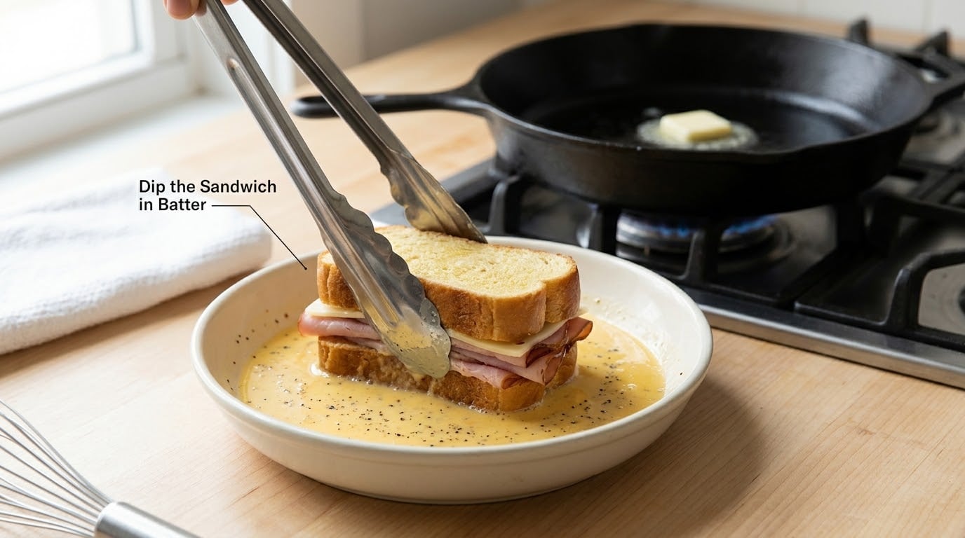 Dip the Sandwich in Batter