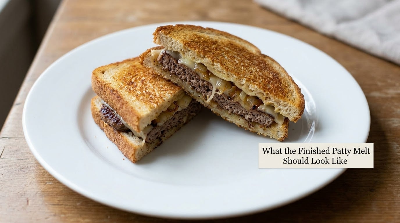 What the Finished Patty Melt Should Look Like