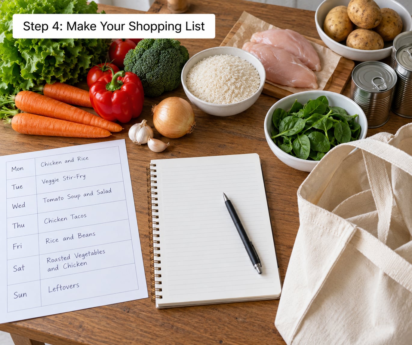 Step 4: Make Your Shopping List