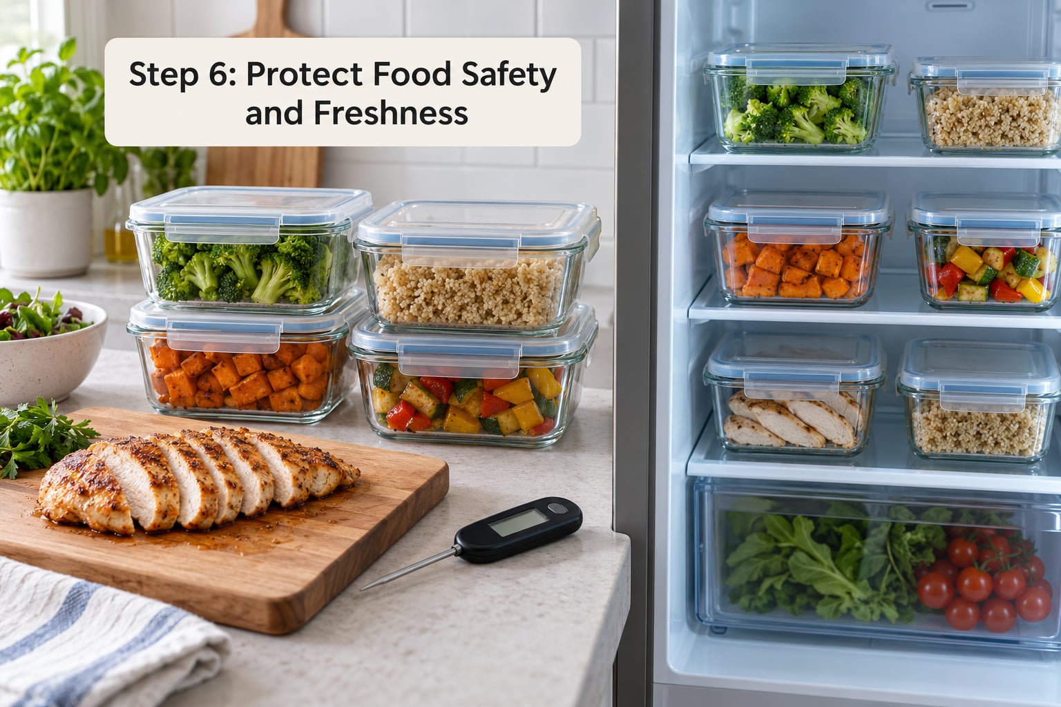 Step 6: Protect Food Safety and Freshness
