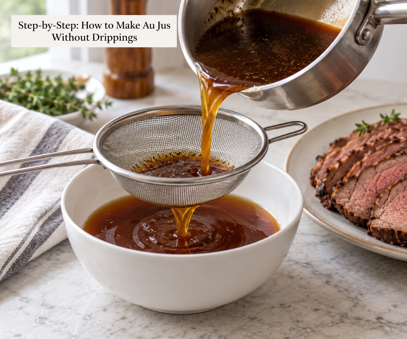 Step-by-Step: How to Make Au Jus Without Drippings