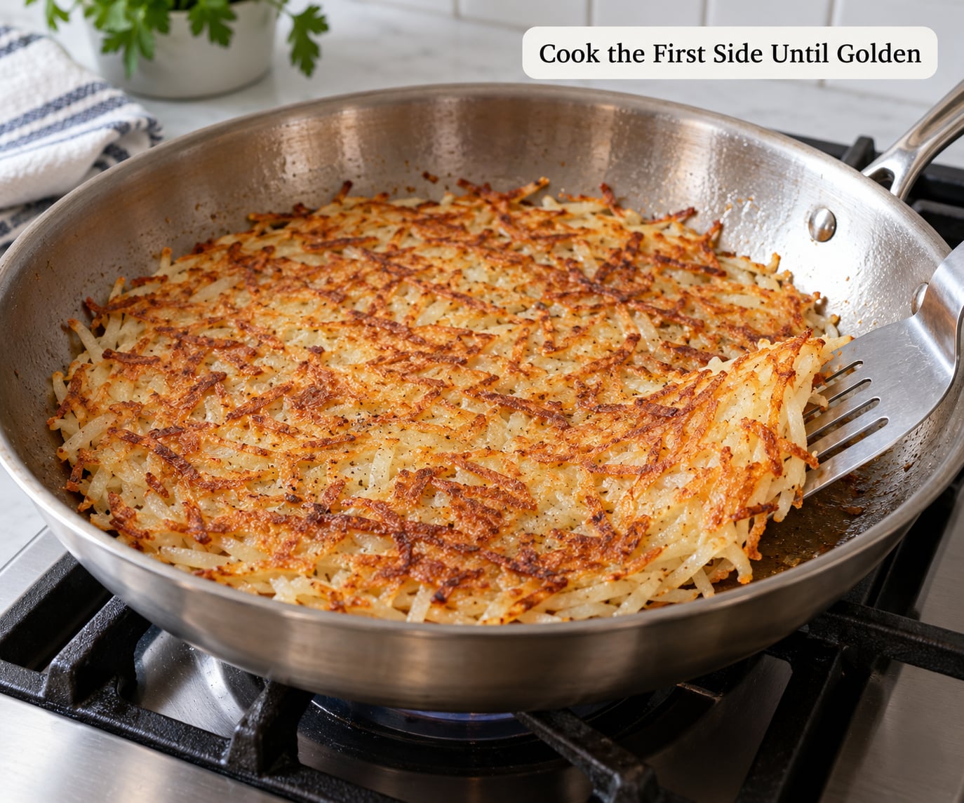 Cook the First Side Until Golden