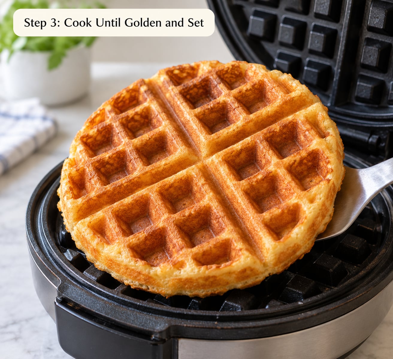 Step 3: Cook Until Golden and Set