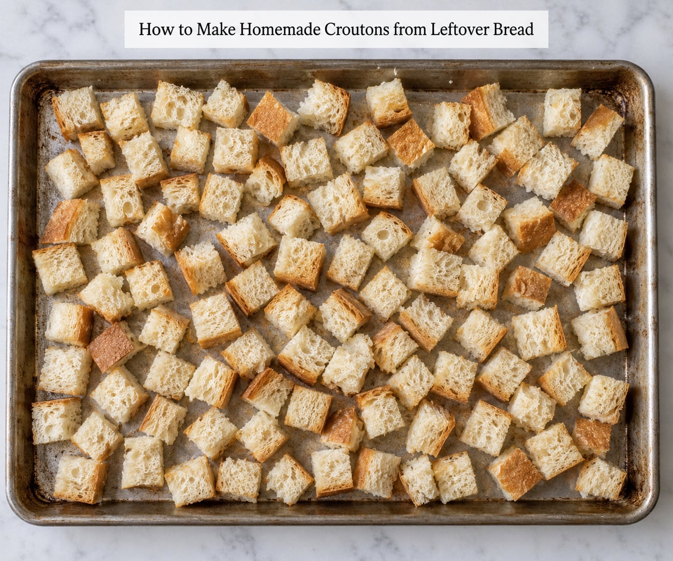 How to Make Homemade Croutons from Leftover Bread