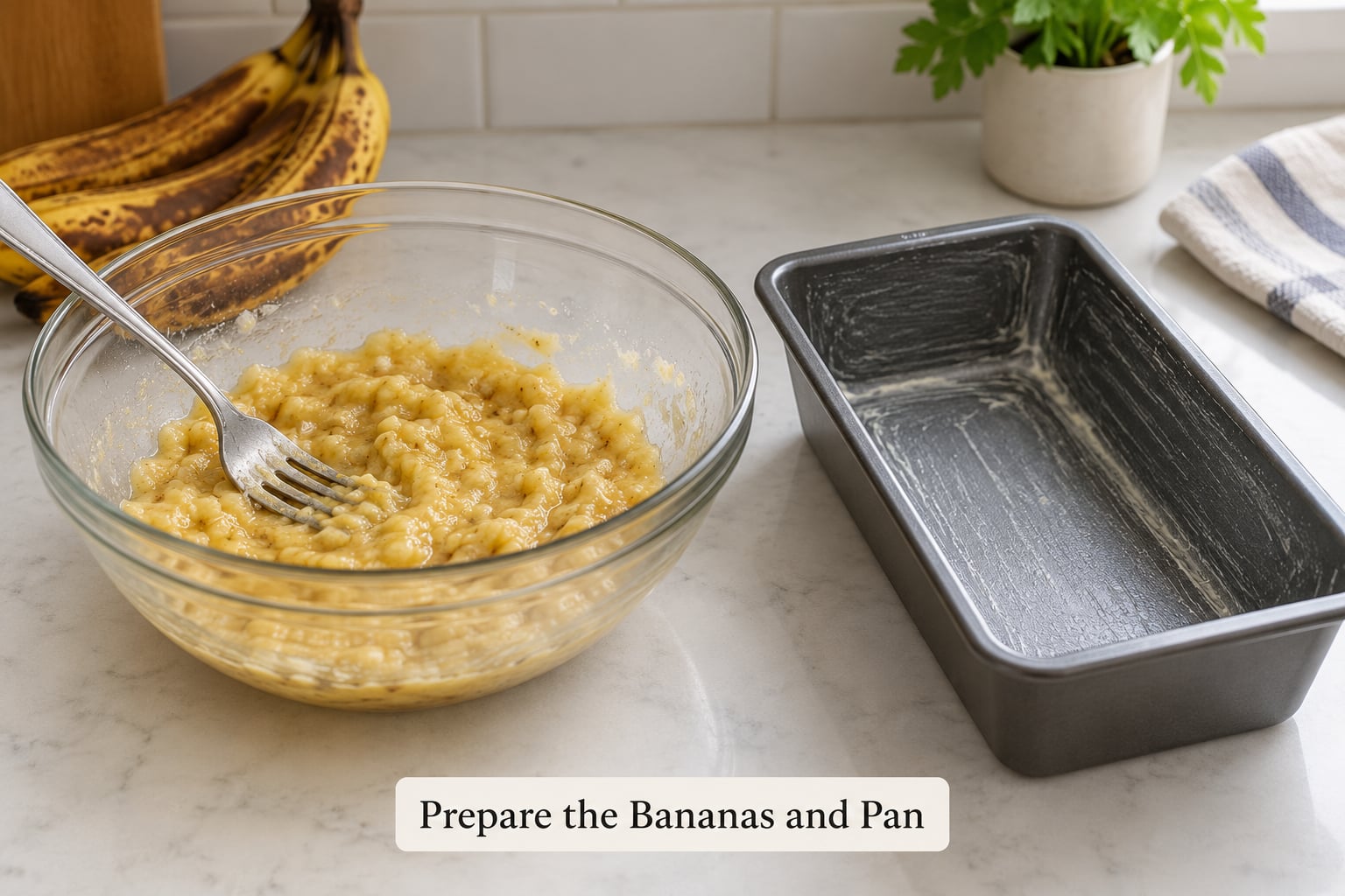 Prepare the Bananas and Pan