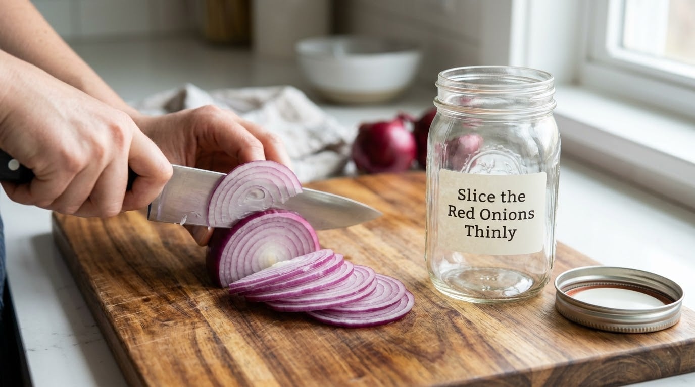 Slice the Red Onions Thinly
