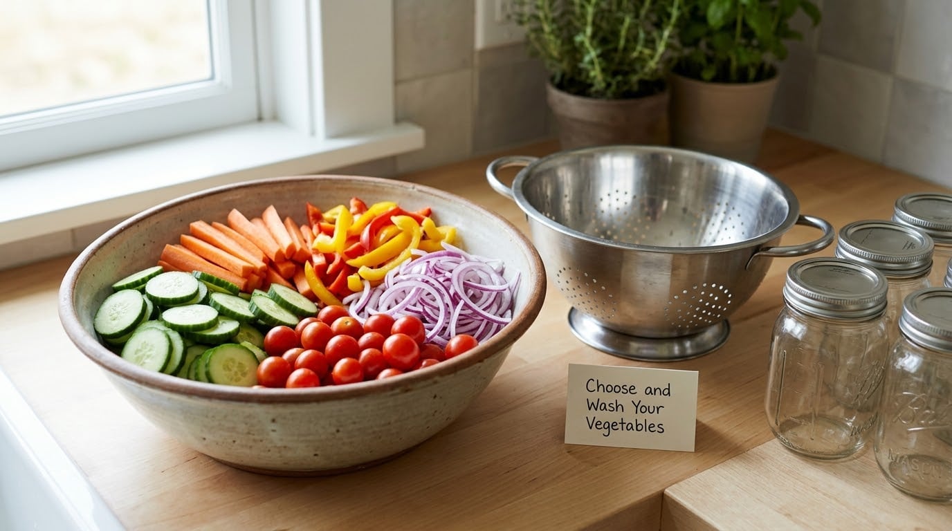 Choose and Wash Your Vegetables
