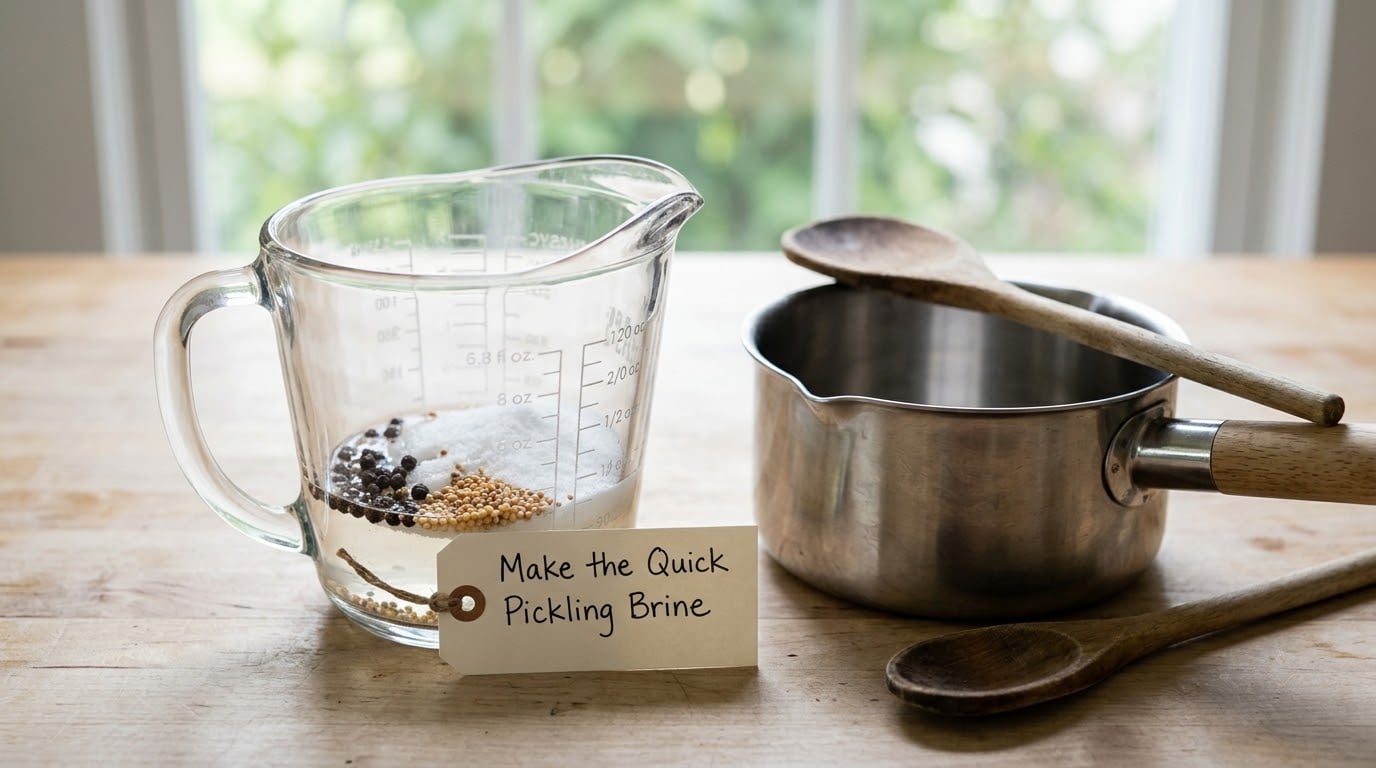 Make the Quick Pickling Brine