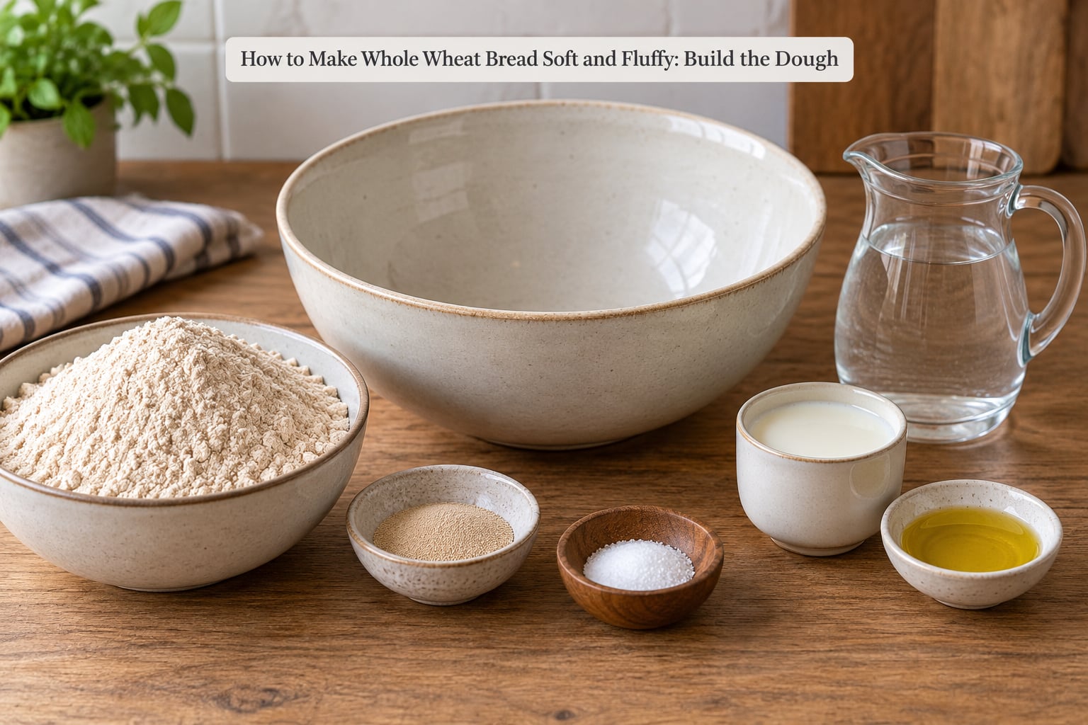 How to Make Whole Wheat Bread Soft and Fluffy: Build the Dough