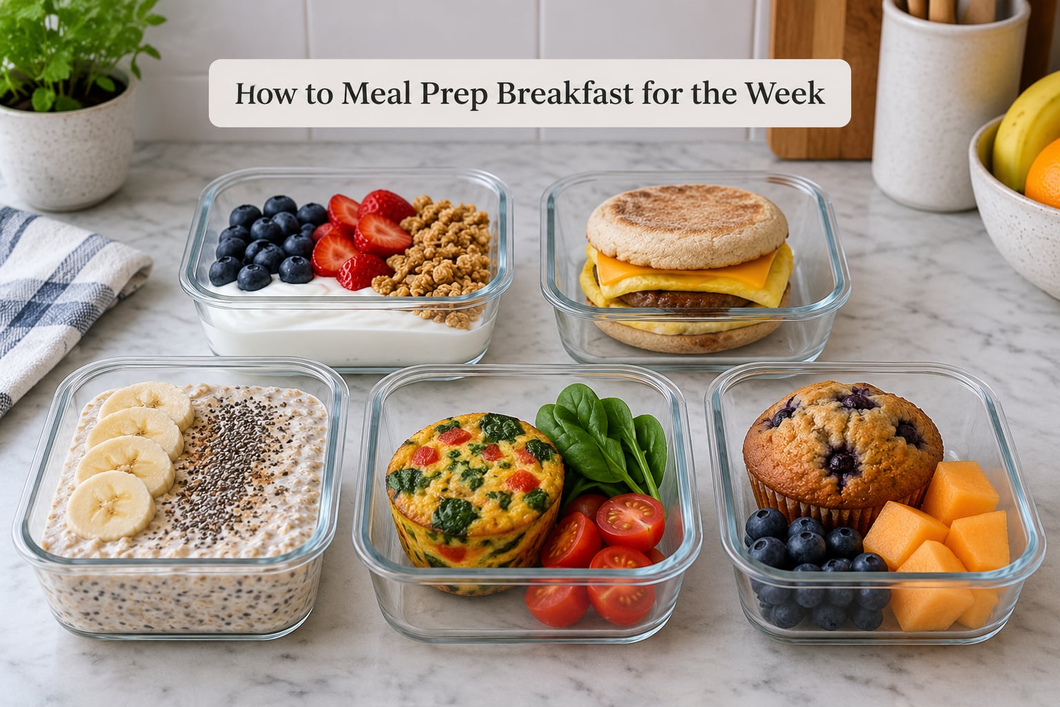 How to Meal Prep Breakfast for the Week