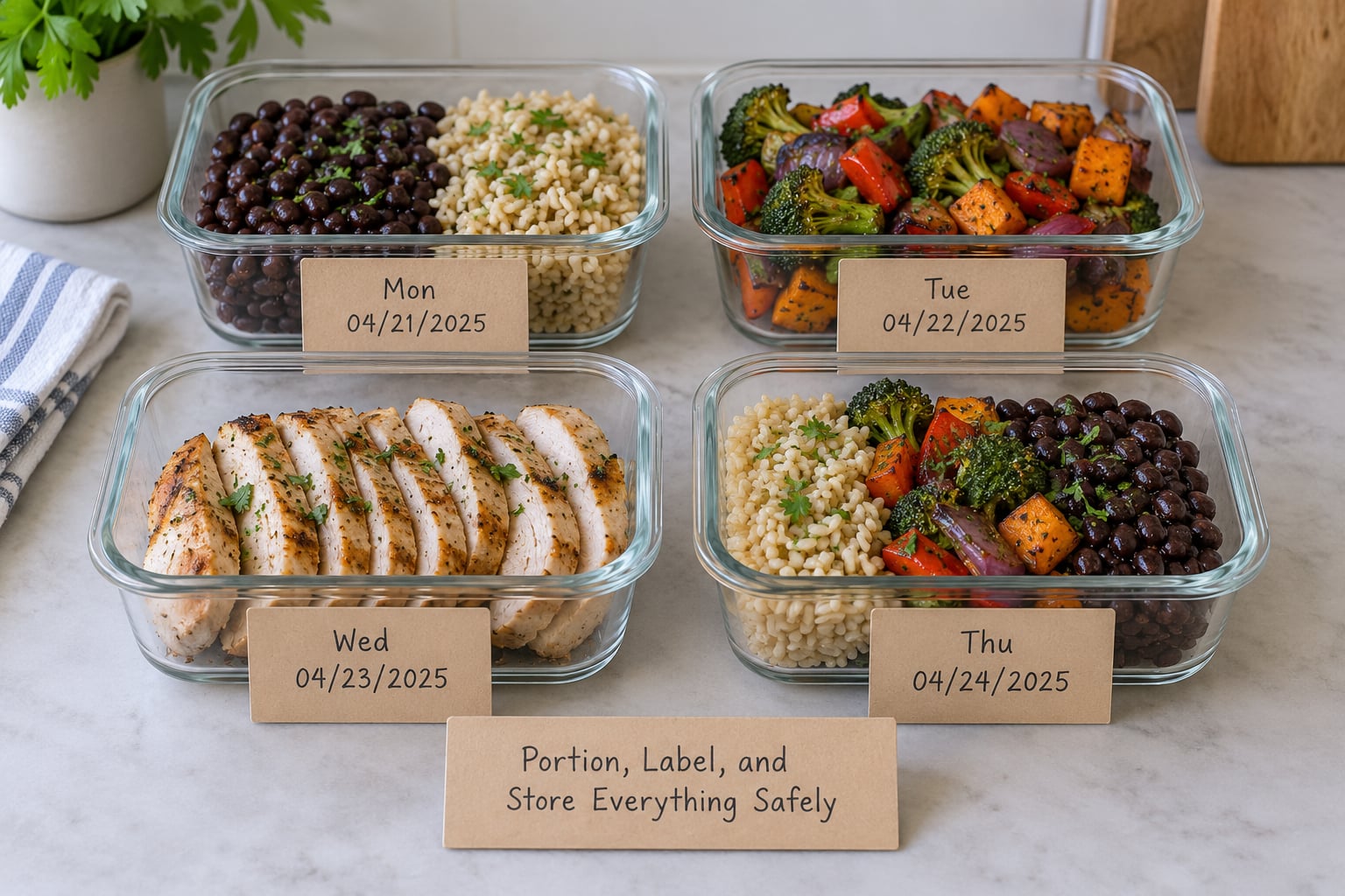 Portion, Label, and Store Everything Safely