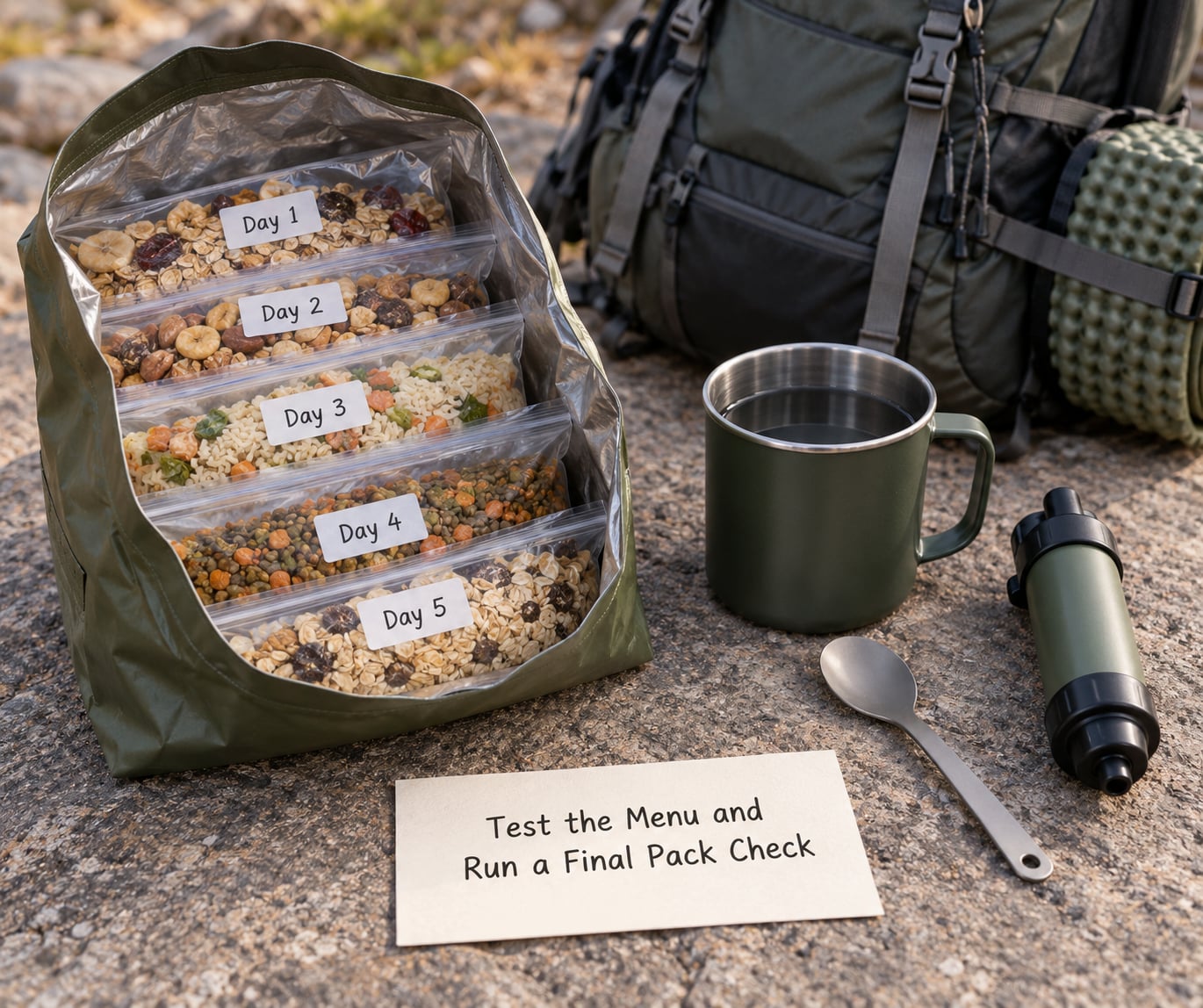 Test the Menu and Run a Final Pack Check