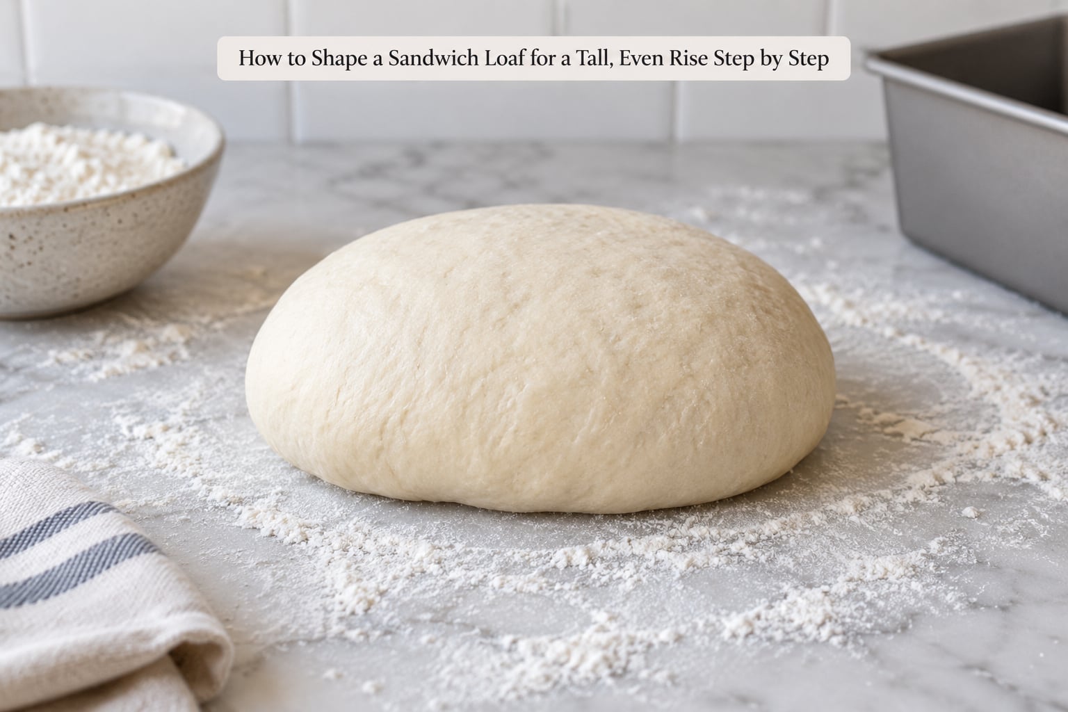 How to Shape a Sandwich Loaf for a Tall, Even Rise Step by Step
