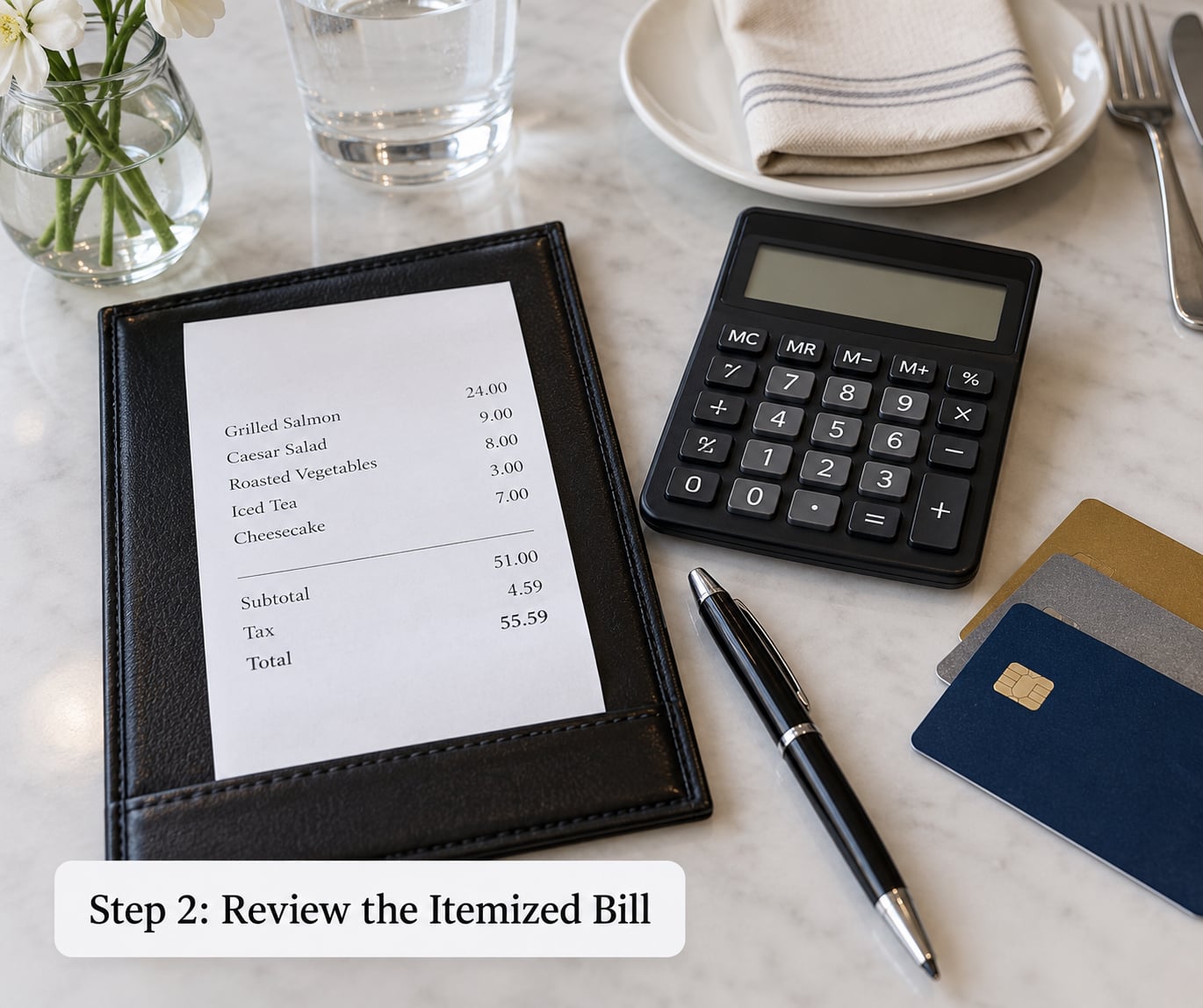 Step 2: Review the Itemized Bill