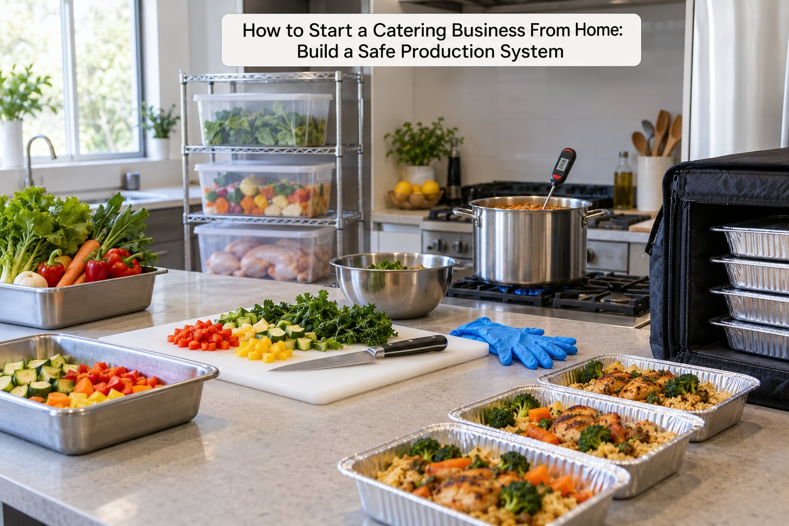 How to Start a Catering Business From Home: Build a Safe Production System