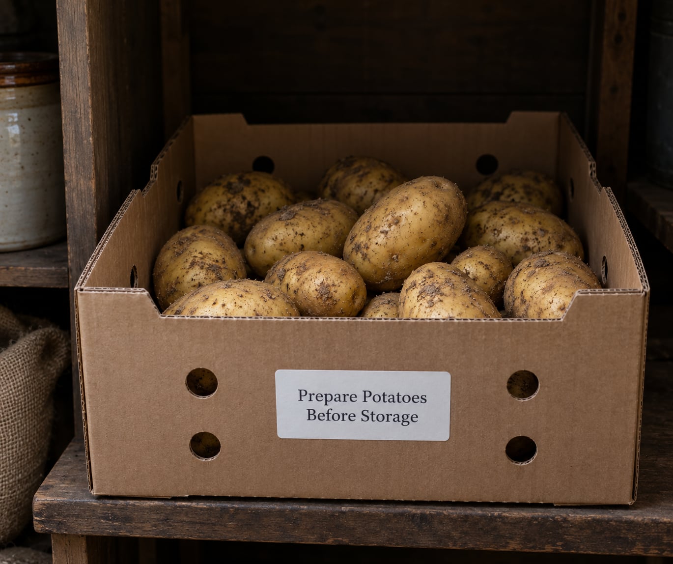 Prepare Potatoes Before Storage