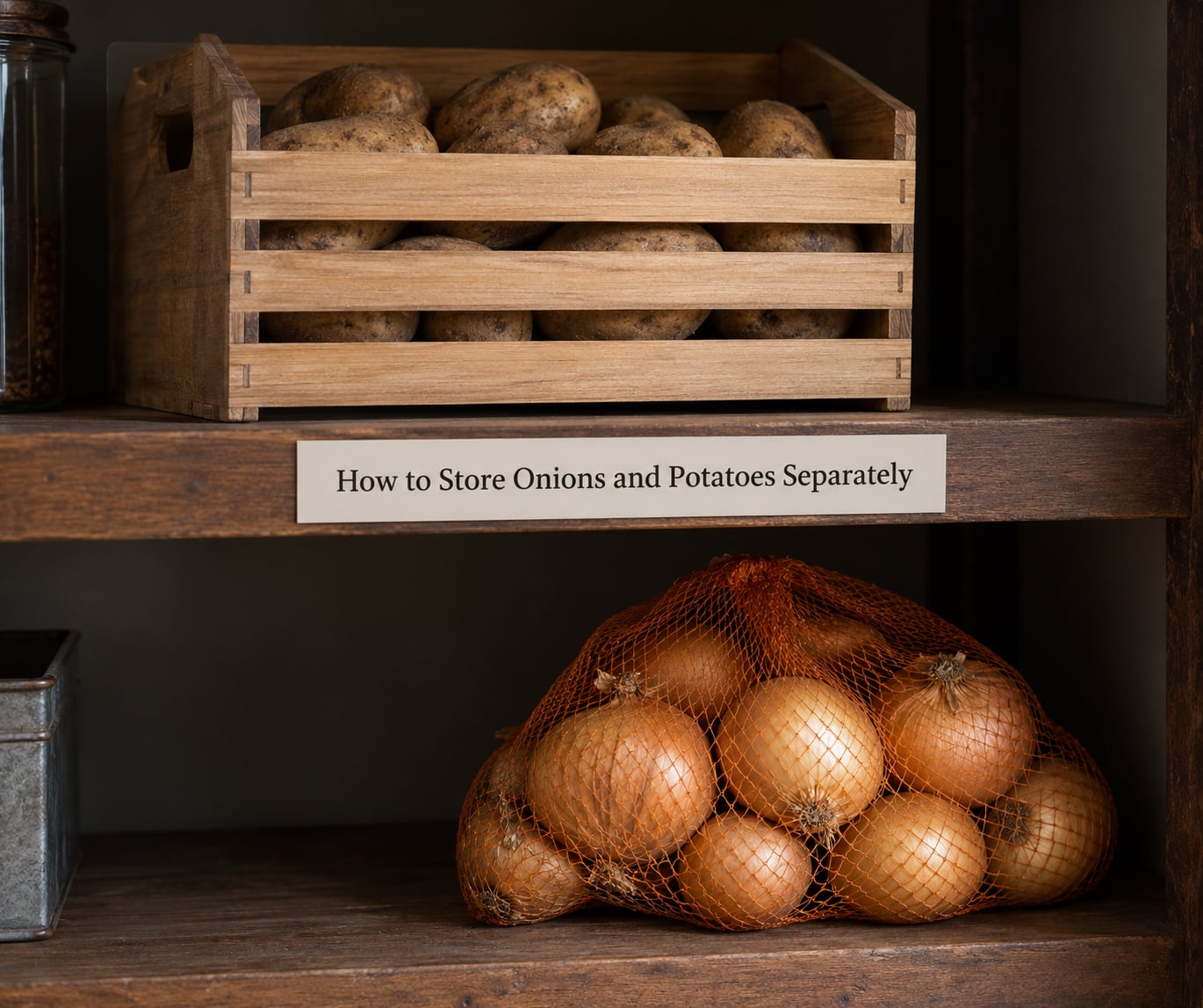 How to Store Onions and Potatoes Separately