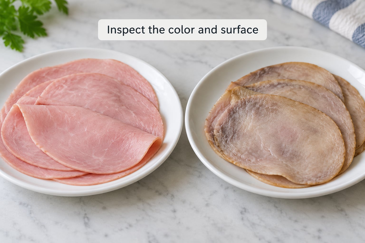 Inspect the color and surface