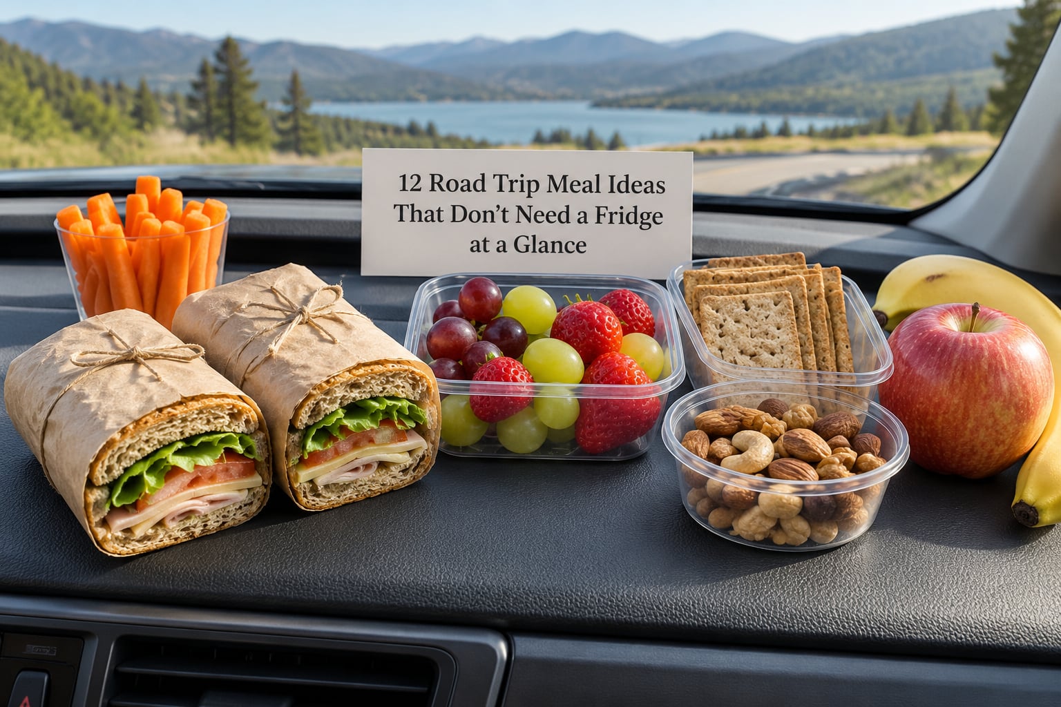 12 Road Trip Meal Ideas That Don't Need a Fridge at a Glance