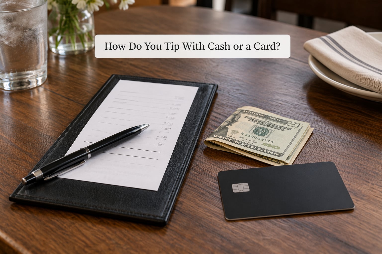 How Do You Tip With Cash or a Card?